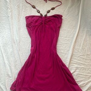 Xhilaration Strapless Fuchsia Dress